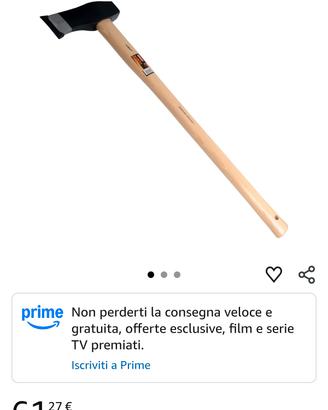 ascia da spacco boxer manico in hickory