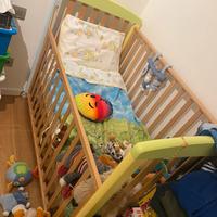 Lettino foppapedretti + materasso + topper 60x120