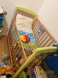 Lettino foppapedretti + materasso + topper 60x120