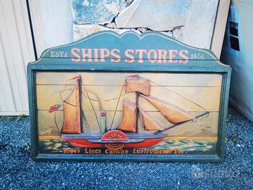 Quadro legno veliero