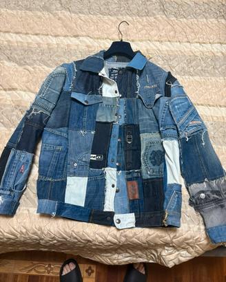 Giacca Denim Patchwork Reworked 1 of 1 - ITALIA 90