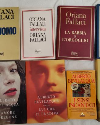 Libri Oriana Fallaci e Alberto Bevilacqua