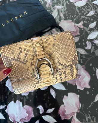 Borsa pitonata Ralph Lauren