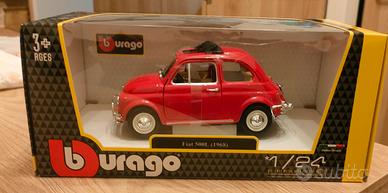 Burago Fiat 500 (1968) die cast metal 1/24