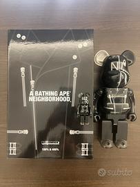 Bearbrick BAPE Neighborhood 100% 400% Medicom Toy