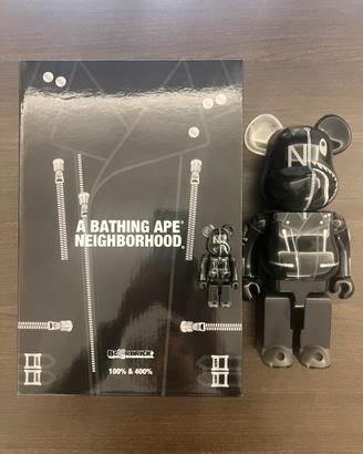 Bearbrick BAPE Neighborhood 100% 400% Medicom Toy