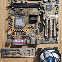 Scheda madre Asus P5S800-VM + CPU Intel Pentium