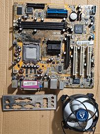 Scheda madre Asus P5S800-VM + CPU Intel Pentium