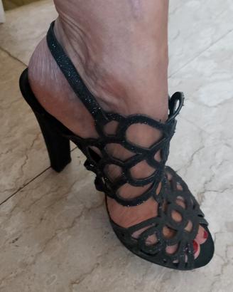 sandali donna glitter 