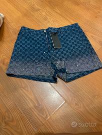 Shorts Gucci denim blu