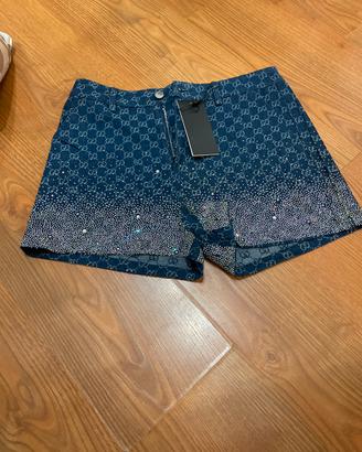 Shorts Gucci denim blu