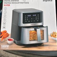 Friggitrice ad aria digitale Alpina da 8 litri.