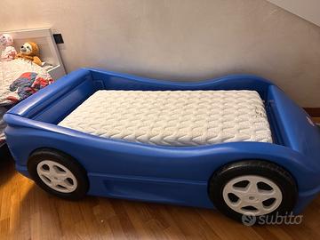 Letto Macchinina Little Tikes con Materasso 60x120