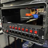 Rack flight case pulsantiera luci discoteca