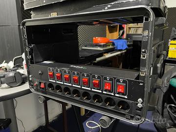 Rack flight case pulsantiera luci discoteca