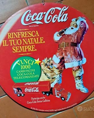 Coca-Cola insegna pubblicitaria in cartone vintage