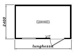 Box Prefabbricato Coibentato Monoblocco 6 x 2,4 mt