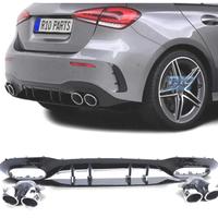 DIFFUSORE MERCEDES CLASSE A W177 18- A45 AMG NERO 