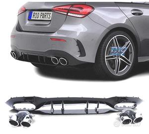 DIFFUSORE MERCEDES CLASSE A W177 18- A45 AMG NERO 