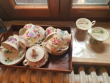 Tazze Royal Albert "Flower of the Month" Vintage
