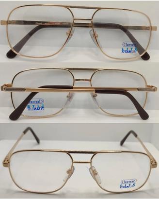 CHARMANT Occhiale montatura in titanio made JAPAN 