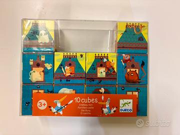 DJECO 10 Cubi Castello Fortificato Impilabile +3