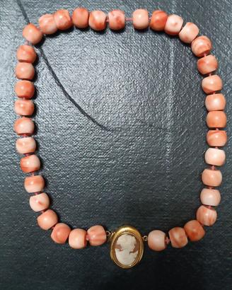 Girocollo corallo rosa