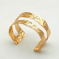 Bracciale regolabile donna acciaio stile etnico 