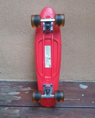 Skate rosso tipo Penny Board Awaii
