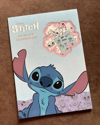 Blocco da colorare Stitch Disney + Adesivi