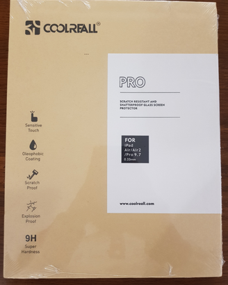 Pellicola Vetro Temperato iPad Air 2 e iPad Pro