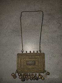 Pendente Amuleto Etnico Vintage con Campanellini 