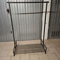 PORTA ABITI IN METALLO MARRONE