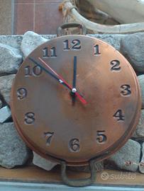 Orologio di RAME ricavato da un padellino