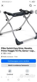 Carrozzina completa anche di alzatina