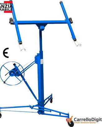Alzalastre per Cartongesso alza pannelli blu