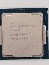 Processore CPU intel i7-8700