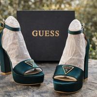 tacchi alti Guess color verde scuro tg 40