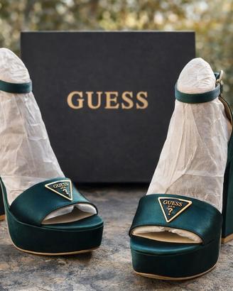 tacchi alti Guess color verde scuro tg 40