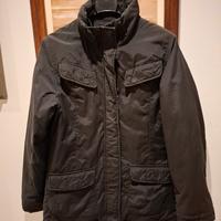 sahariana donna piuma d'oca Woolrich nera L o 44