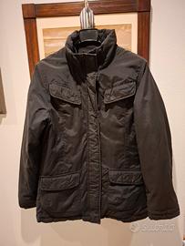 sahariana donna piuma d'oca Woolrich nera L o 44