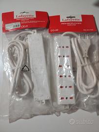 2 multipresa elettriche, ciabatte