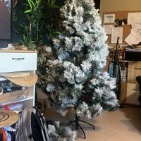Albero di natale innevato 180  cm