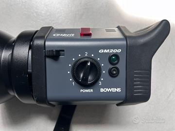 Bowens Gemini Esprit GM200 con morsetto