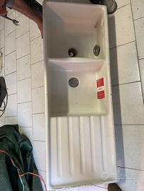 Lavandino 2 vasche in ceramica