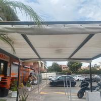 stuttura in ferro per Gazebo con tenda