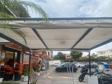 stuttura in ferro per Gazebo con tenda
