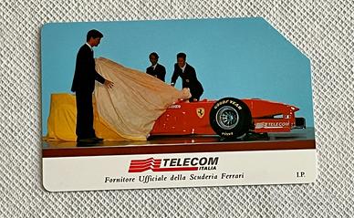 Scheda telefono Ferrari Michelin gomme anni 90