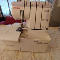 Macchina da cucire  taglia cuci Janome