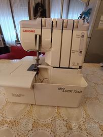 Macchina da cucire  taglia cuci Janome